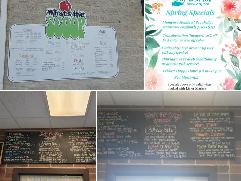 What’s the scoop Menu