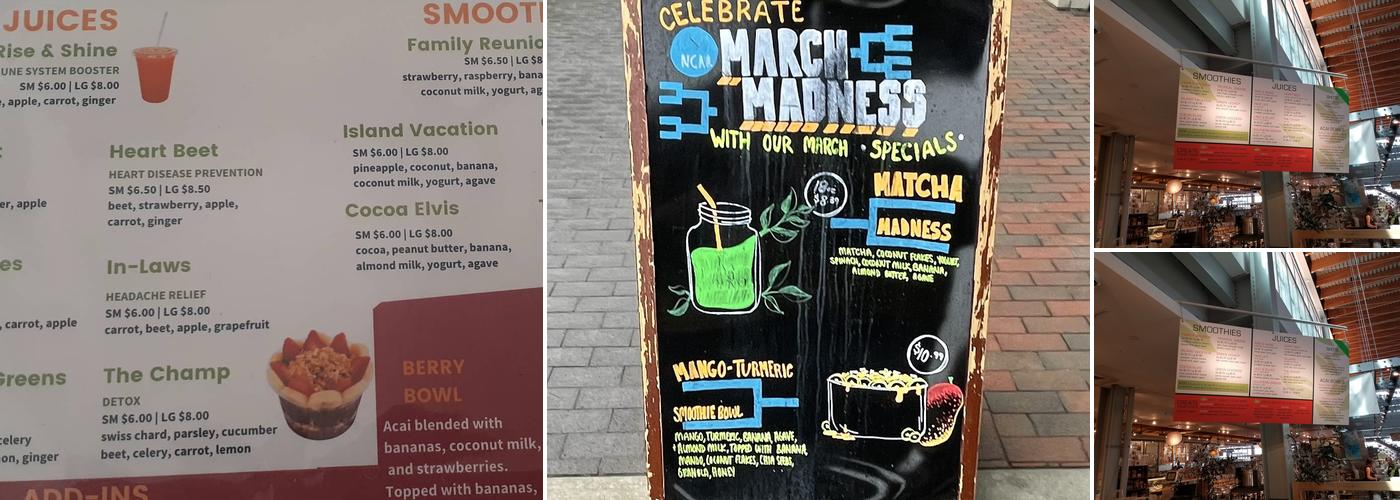 Malamiah Juice Bar & Eatery Menu