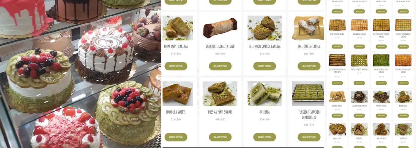 Grand Mid-East Pastry Delight Menu