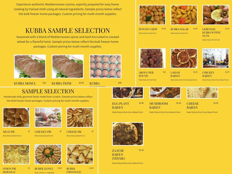 Gold N Oven Bakery Menu