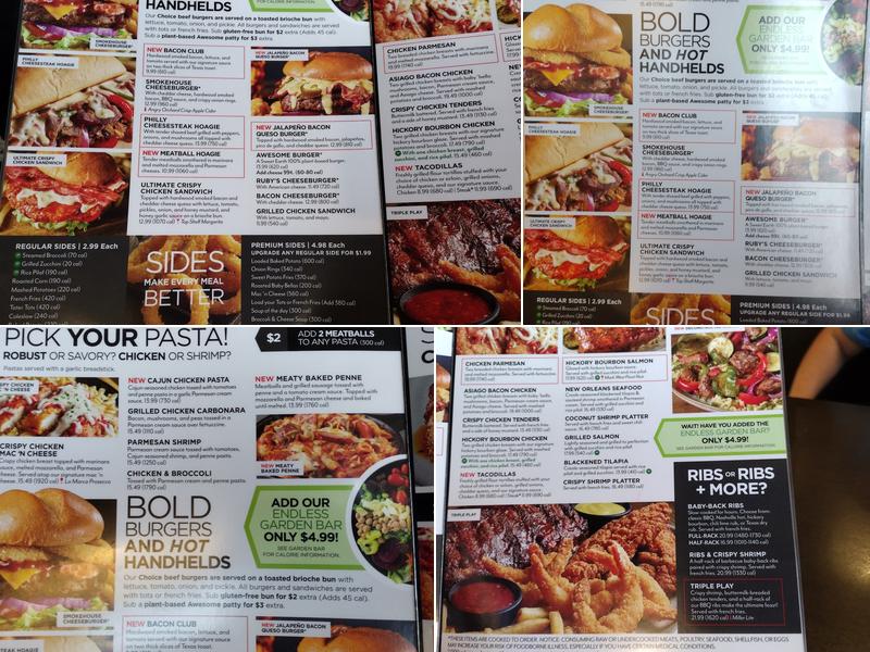 Ruby Tuesday Menu