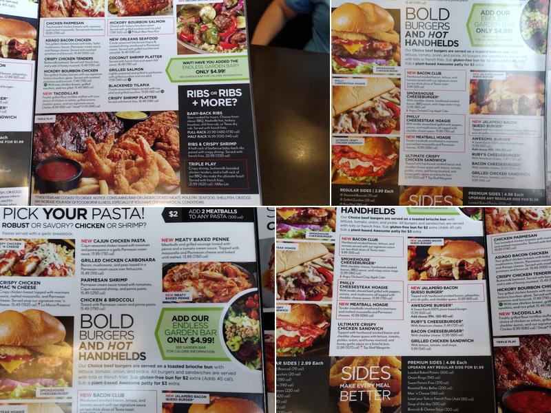 Ruby Tuesday Menu