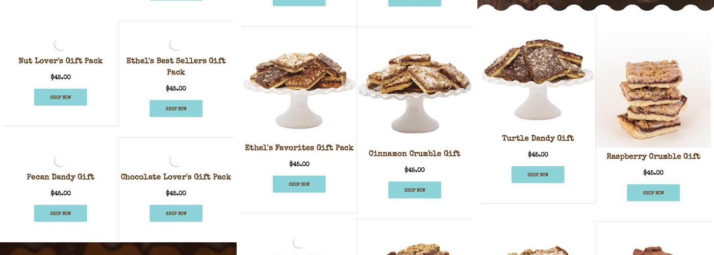 Ethel's Baking Co. Menu