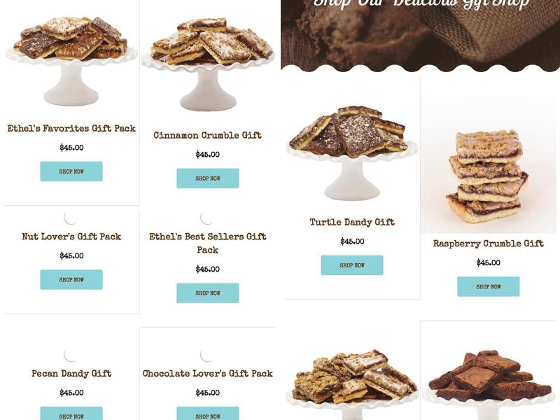 Ethel's Baking Co. Menu