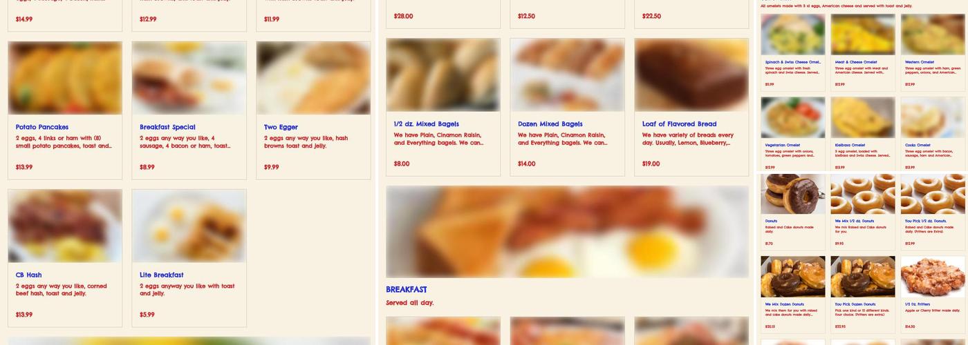 Shelby Donuts Menu