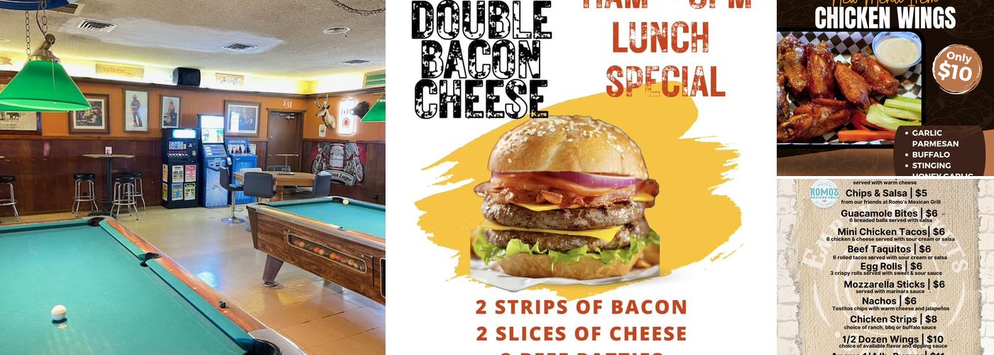 Empty Pockets Saloon Menu