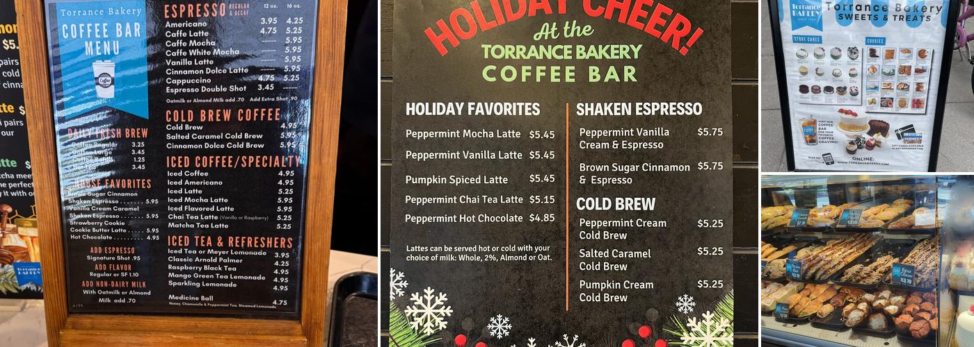 Torrance Bakery Menu