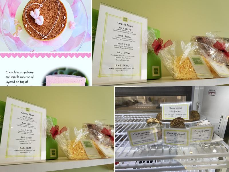 Pâtisserie Chantilly Menu