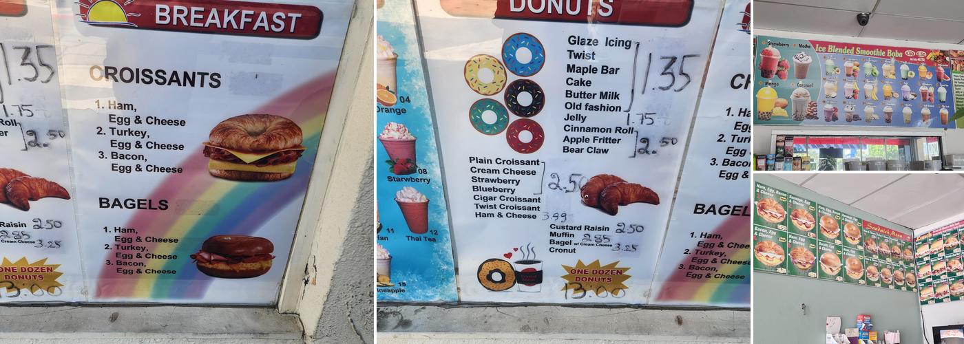 Crystal Donut Menu