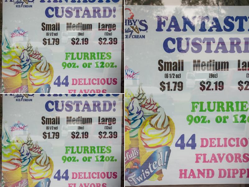 Ashby's Sterling Ice Cream Parlor Menu