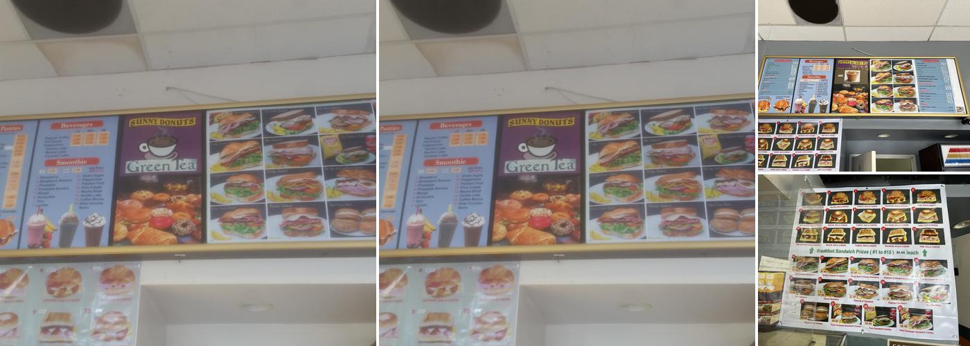 Sunny Donuts Menu