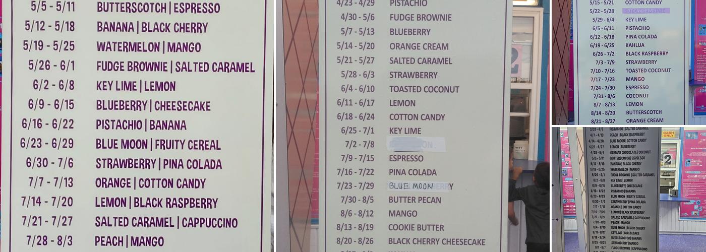 Custard Spot Menu