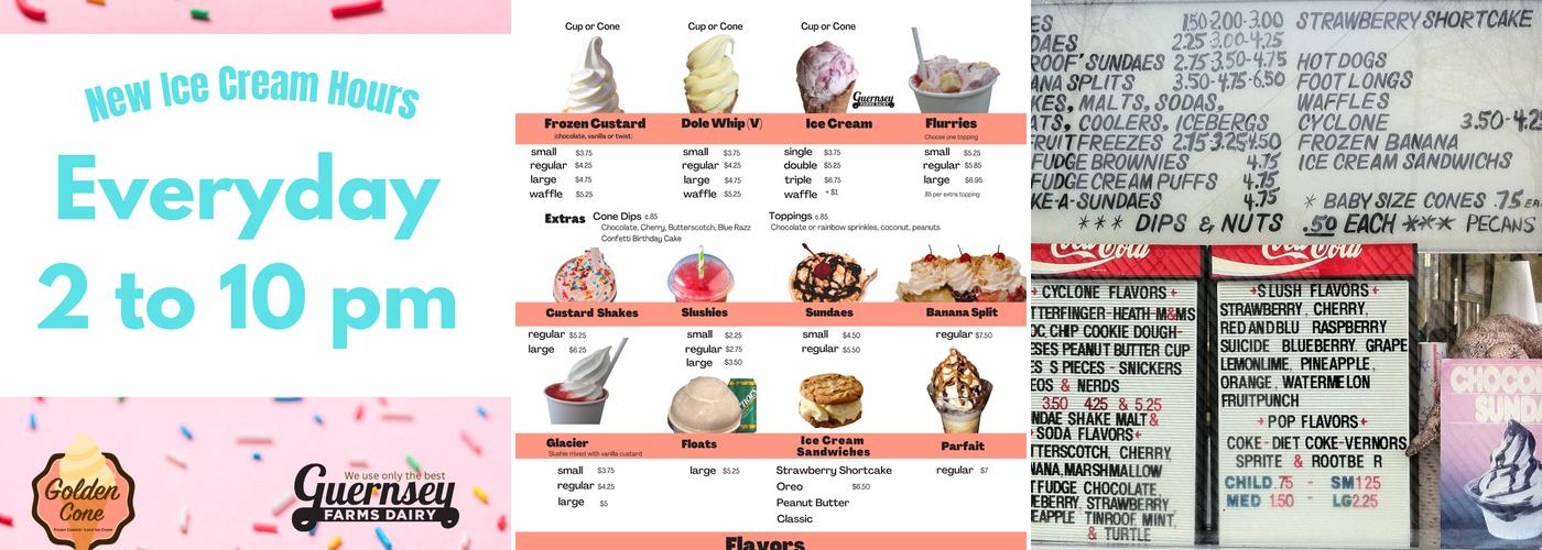 Golden Cone Frozen Custard - Madison Heights Menu