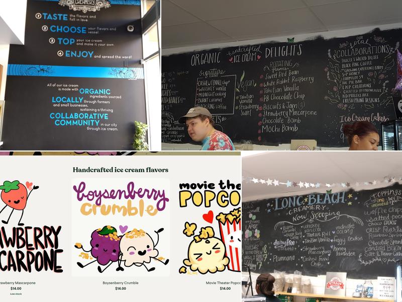Long Beach Creamery Menu