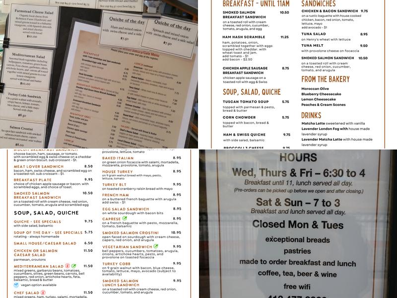 Rose 32 Bread Menu