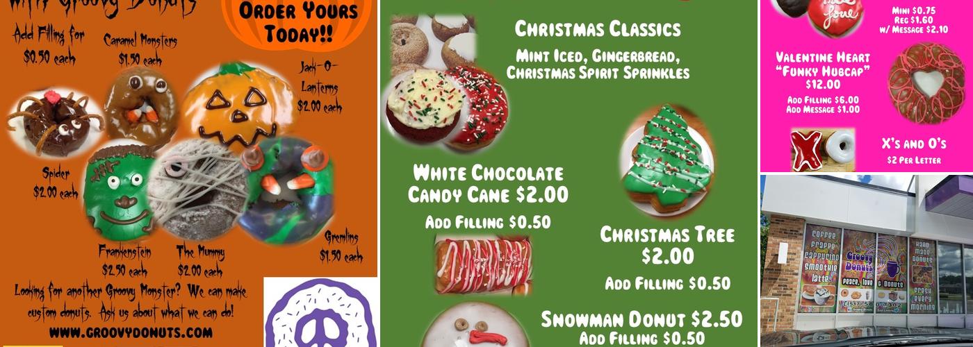 Groovy Donuts Menu