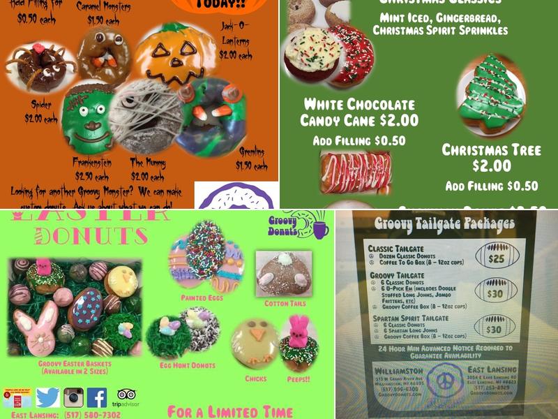 Groovy Donuts Menu
