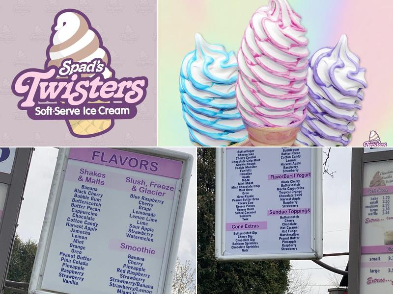 Spad's Twisters Menu
