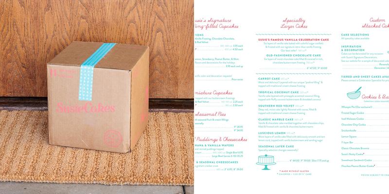 SusieCakes - Lafayette Menu