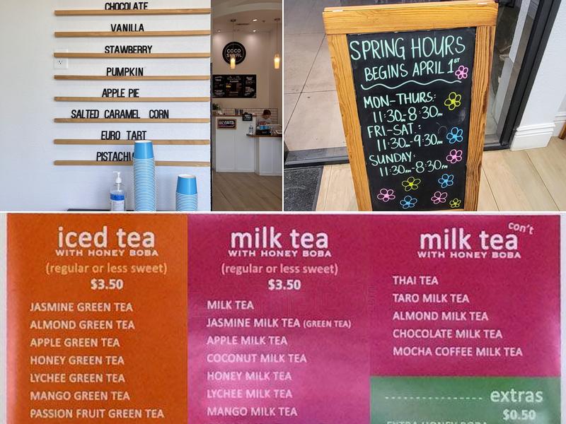 Coco Swirl Menu