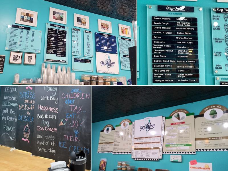 Michigan Creamery Menu