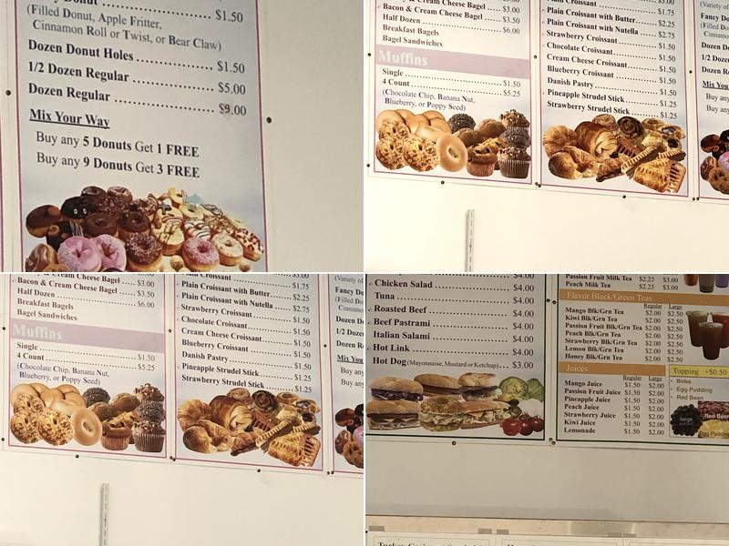 Lee's Donuts Menu