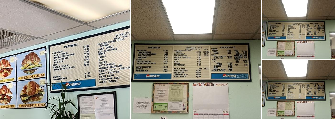 Donut Factory Menu