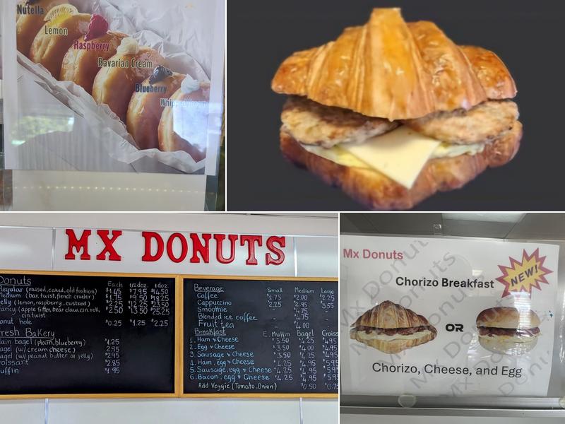 Mx Donuts Menu