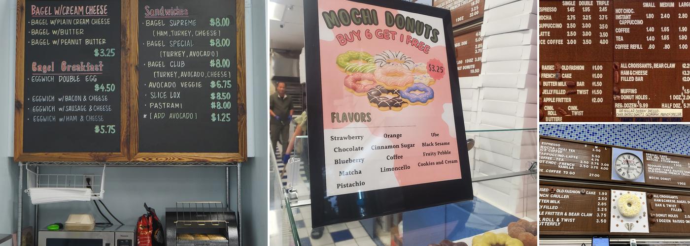 Dainty Donuts Menu