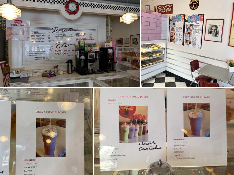 DIGBY’s PREMIUM DONUTS Menu