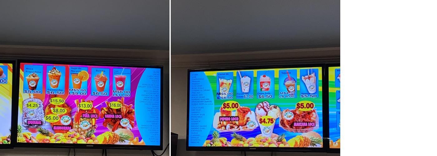 United Paleteria Y Neveria Menu