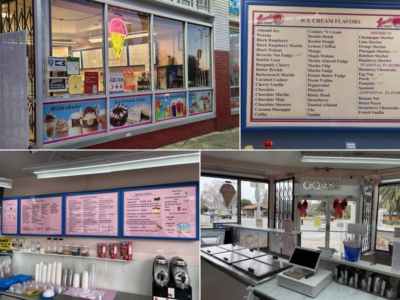 Loard's Ice Cream Menu