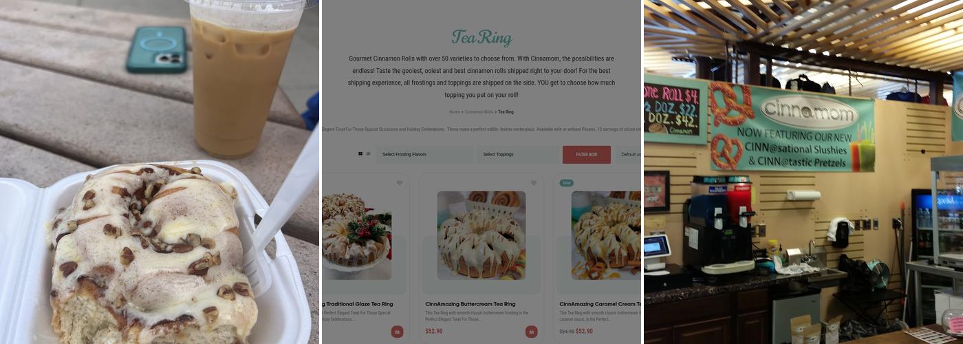 Cinnamom Gourmet Cinnamon Rolls Menu