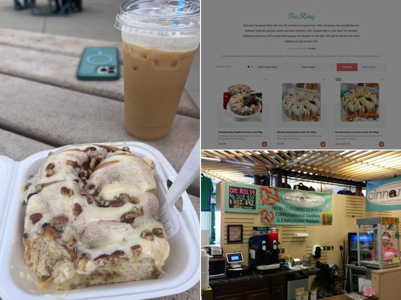 Cinnamom Gourmet Cinnamon Rolls Menu