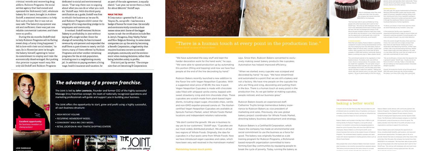 Rubicon Bakers Menu