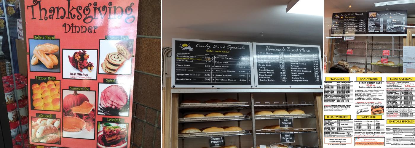 Dearborn Italian Bakery Menu