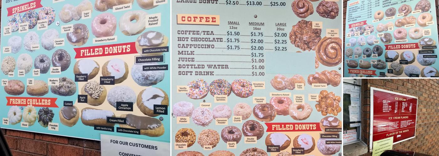 Donut Kastle Menu