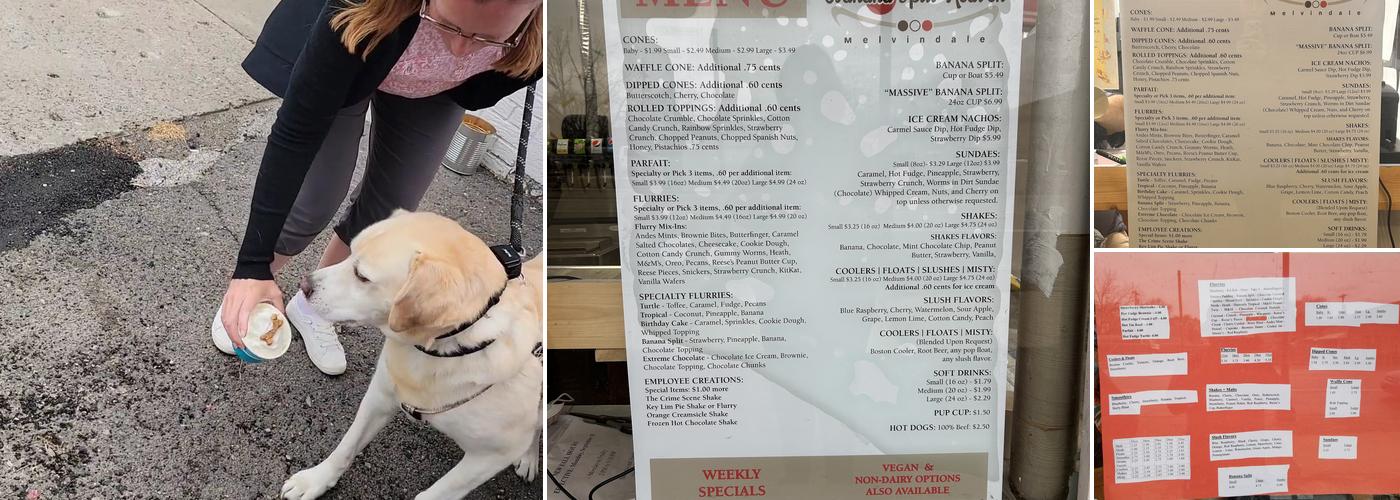 Banana Split Heaven Menu