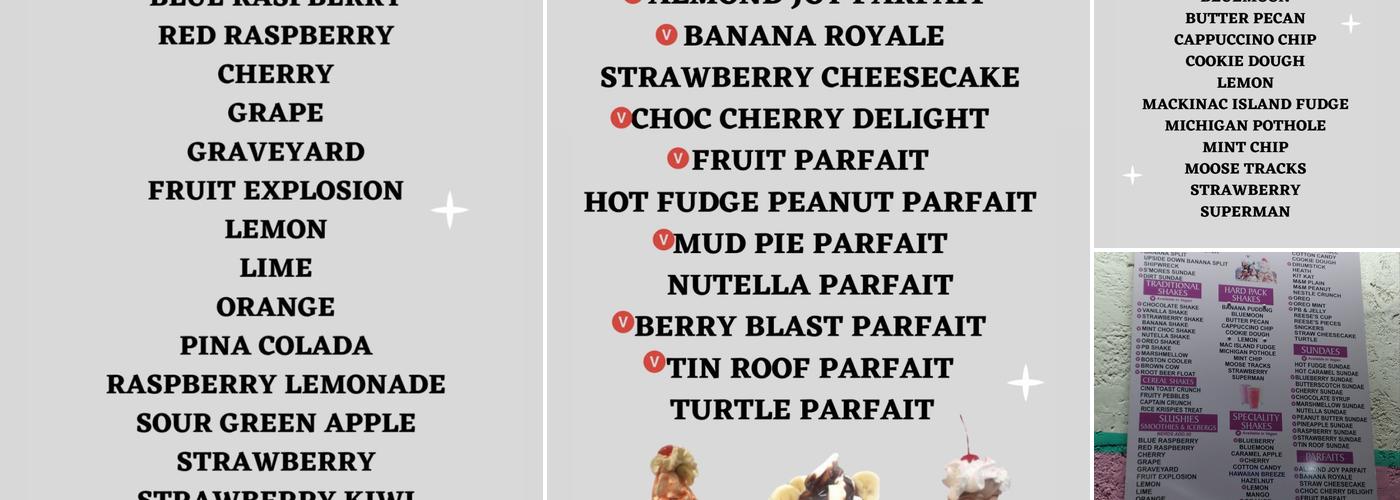 King Kone Menu