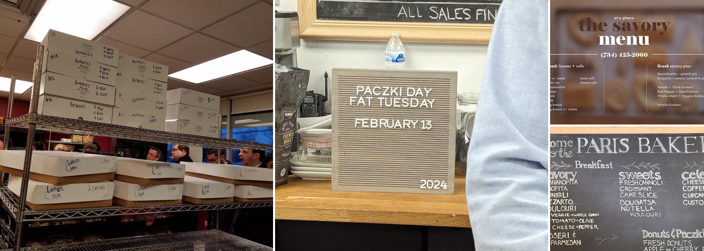 GM Paris Bakery Menu