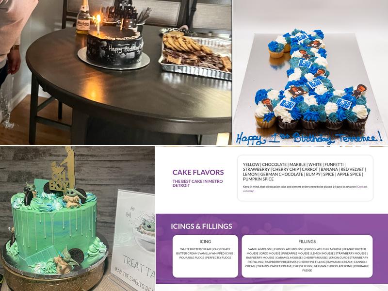 Sorella's Cake Studio Menu