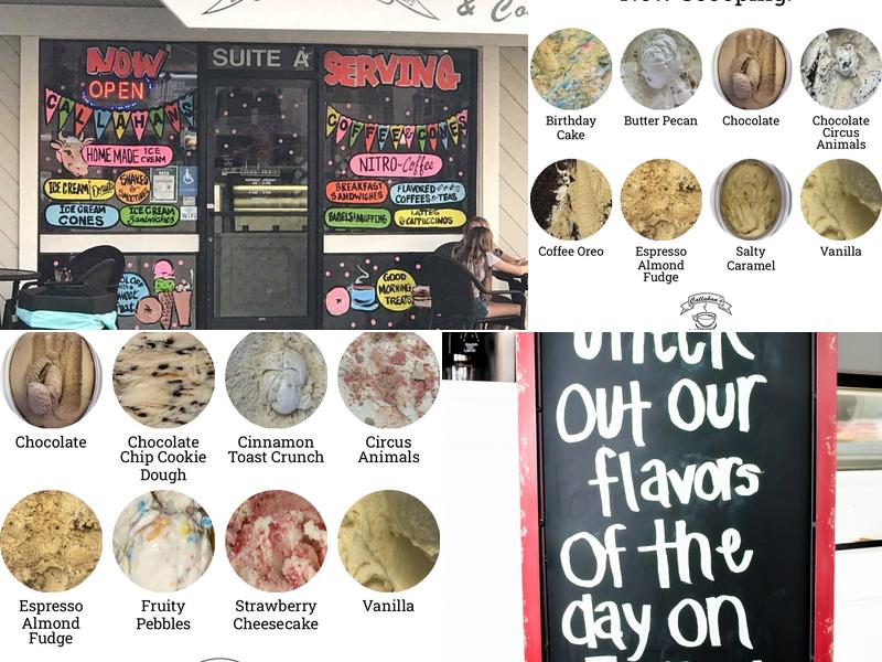 Callahan's Coffee and Cones Menu