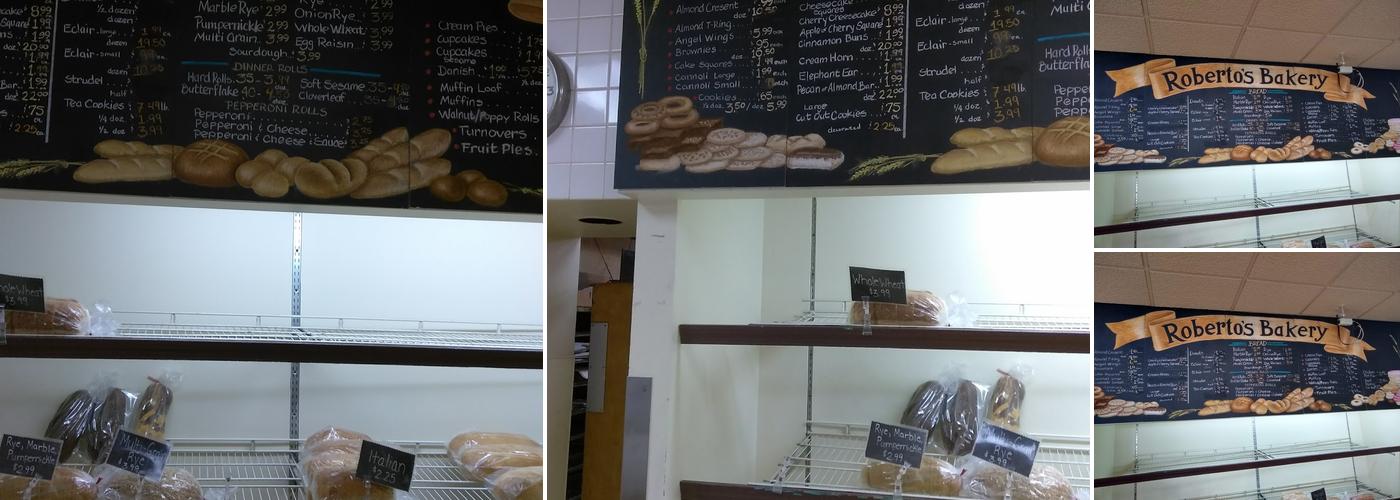 Roberto's Bakery Menu