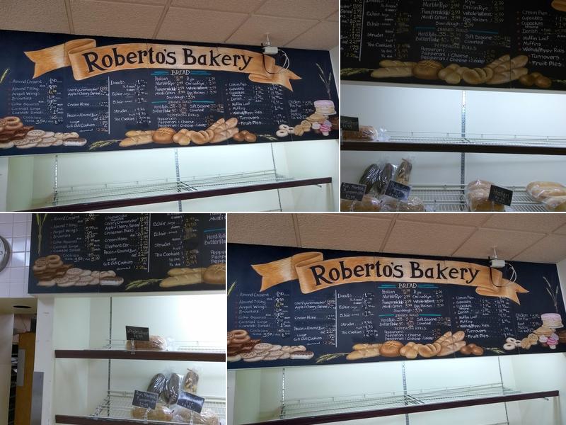 Roberto's Bakery Menu