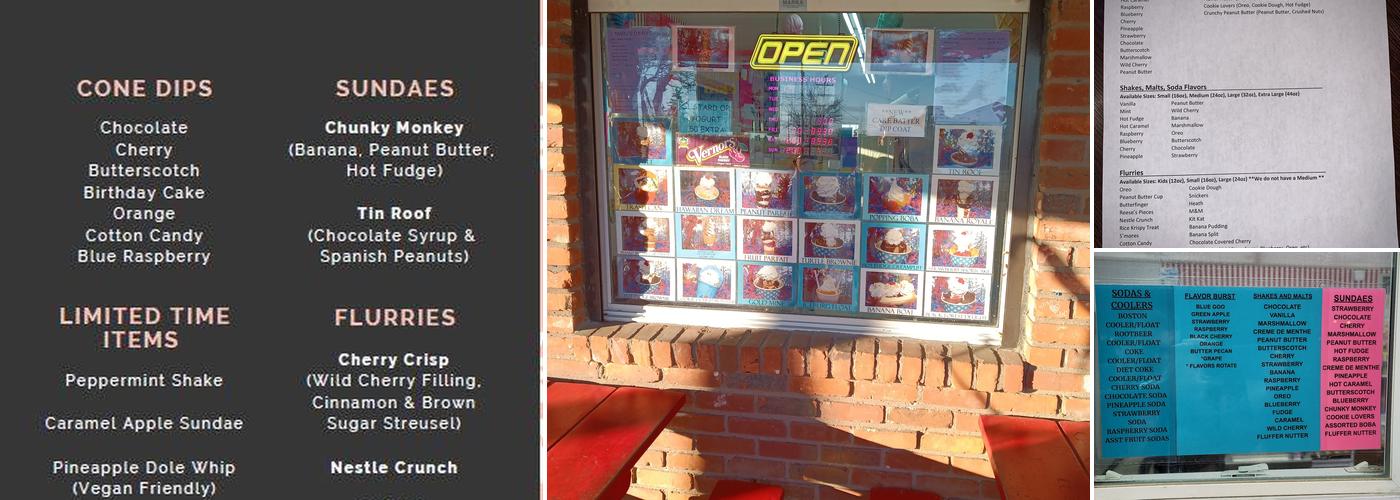 Marv's Dairy Dan Menu