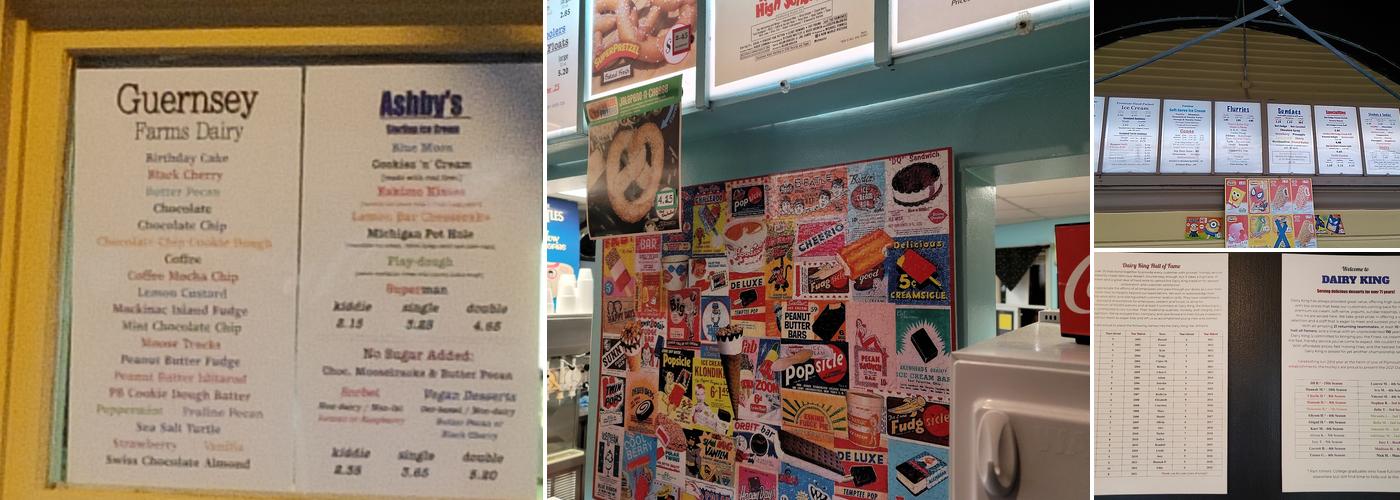 Dairy King Menu