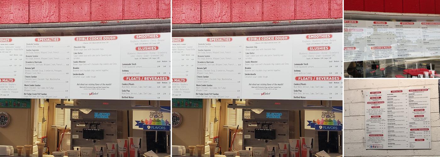 Silver Dairy Menu