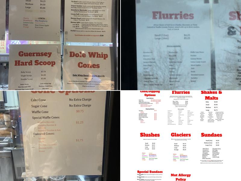 Custard Time Menu