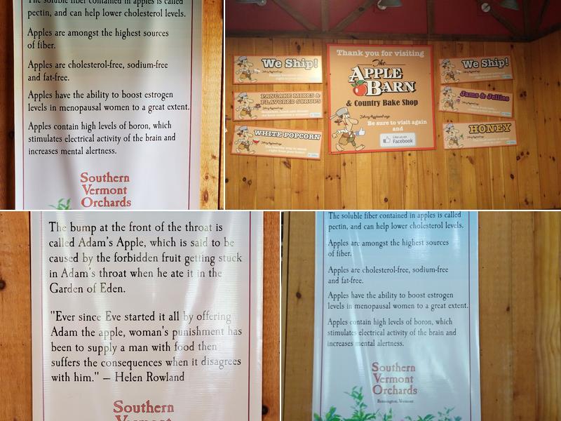 Apple Barn and Bake Shop Menu