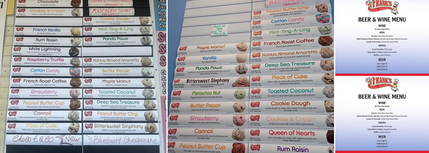 Franks Menu